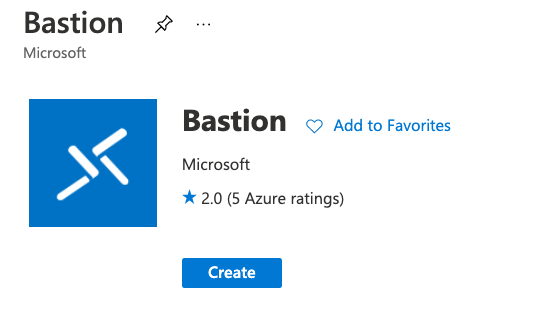 Adding a subnet for Azure Bastion